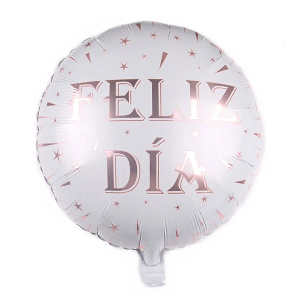 

18inch Feliz Cumpleanos Spanish Foil Balloon Happy Birthday Ballon Decorations Wedding Helium Ball Baby Shower Party Supplies