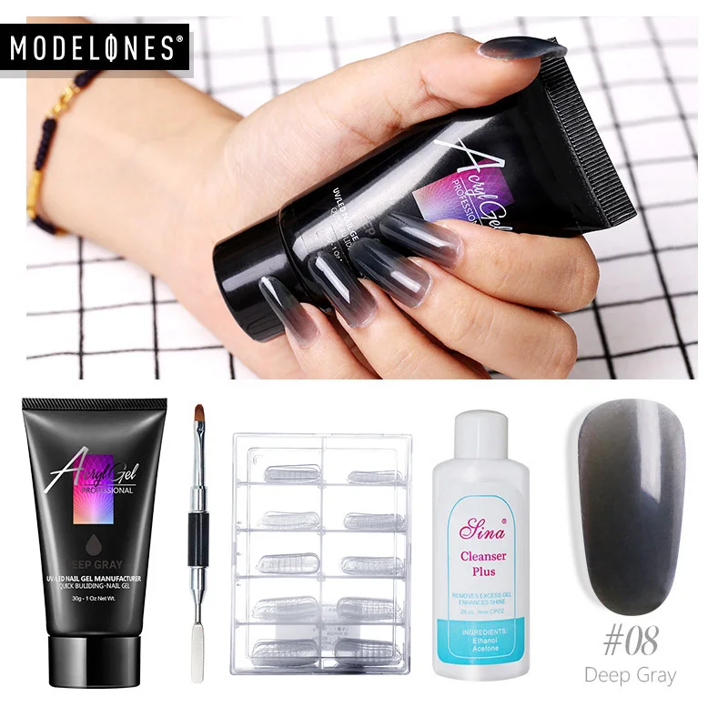 Modelones 4 шт./лот нейл арта продлить конструирующий Гель лак для ногтей от кисть