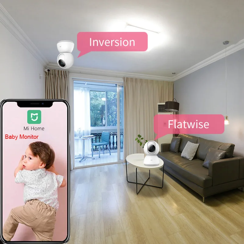 Xiaomi умная камера Веб 2K 1296P 1080P HD WiFi ночное видение 360 Угол Видео IP детский монитор