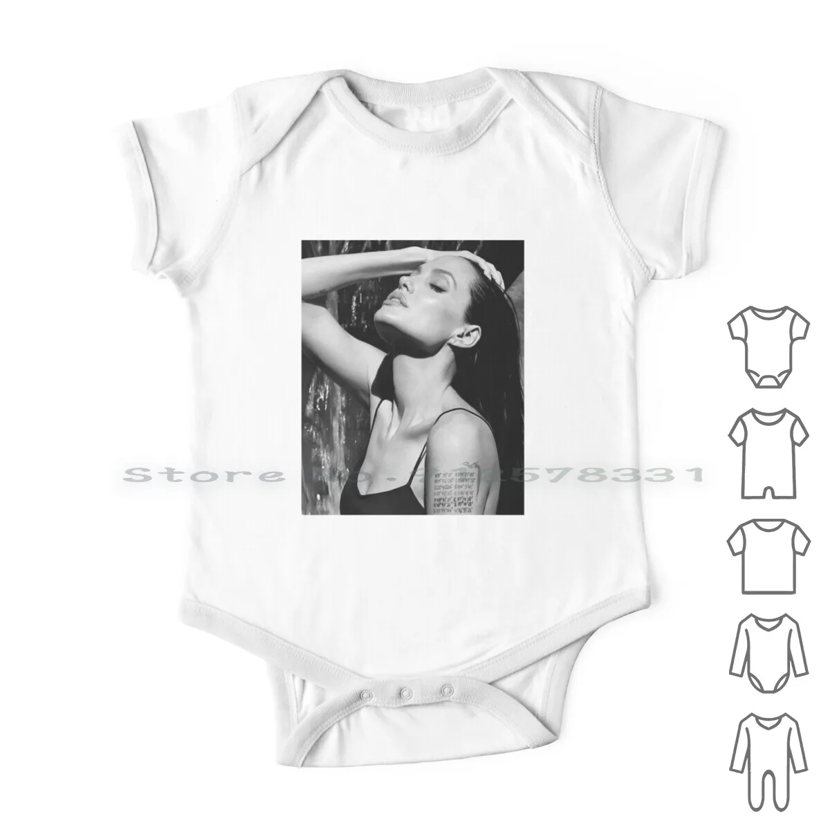 

Hot Angelina Jolie Newborn Baby Clothes Rompers Cotton Jumpsuits Angelina Jolie 1994 Beauty 1990s 90s Fashion Sexy Black And