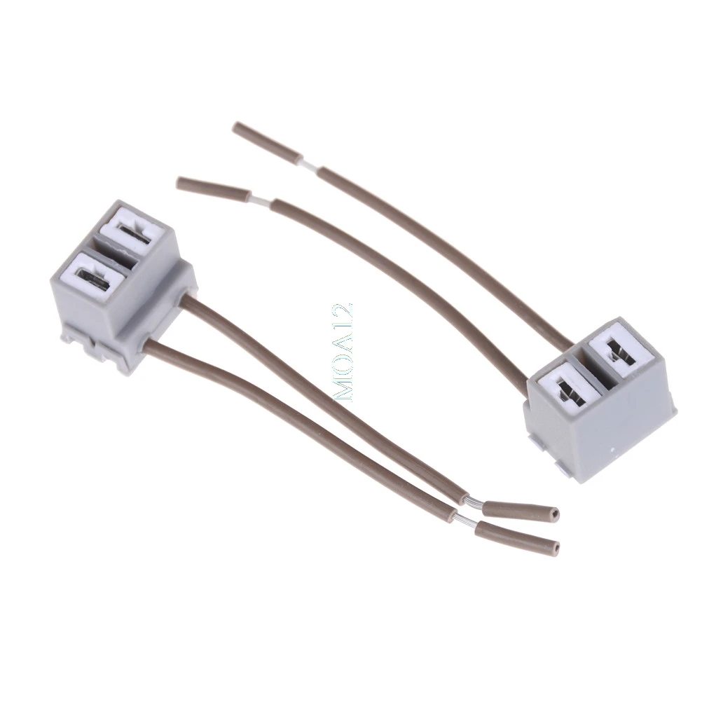 

New2pcs Lights Lamp Bulb socket Adapter Wiring Harness Sockets Car Auto Wire Connector Cable Plug For h7 HID LED Headlight Fog