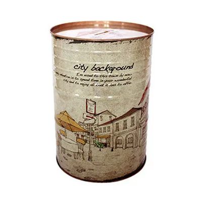 Винтажная копилка для денег коробка монет детей и взрослых железная