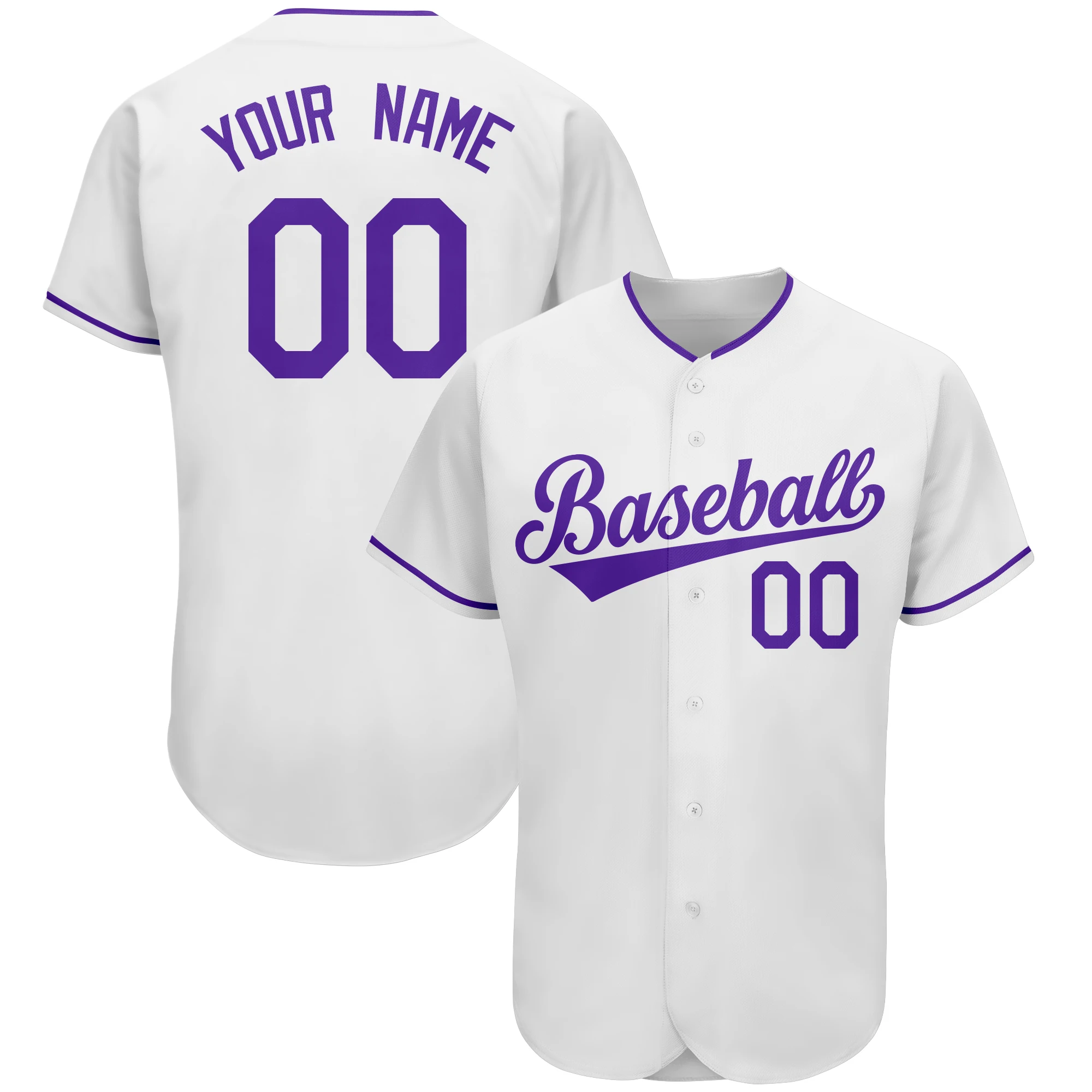 Custom Baseball Jersey for Men/Women/Youth Full Sublimated Team Name，Number，V-Neck Sport Shirts for Playing Party/Game Big size