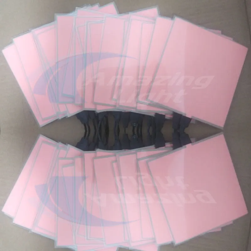 Светодиодсветодиодный белая on pink off 10*10 см Электролюминесцентная фольга el панель