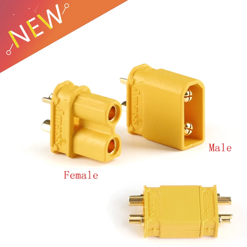 10 шт. XT30U мужской женский пулевидный разъем обновление XT30 для RC FPV Lipo батарея Quadcopter