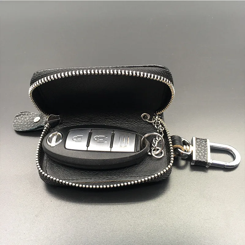 Бумажники для автомобильных ключей из натуральной кожи мужской держатель