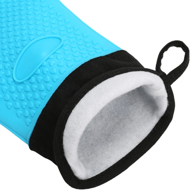 

Heat Resistant Silicone Glove Thick BBQ Grill Gloves Kitchen Waterproof Oven Cooking Mitts Grill Baking Gloves