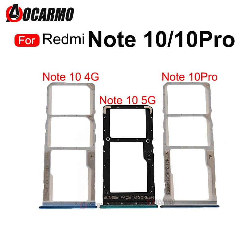 Для Xiaomi Redmi Note 10 4G 5G Pro 10Pro SIM устройство для чтения Sim-карт держатель слота SD