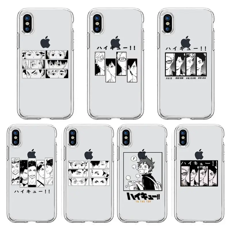 

Oya haikyuu japan anime Phone Case Transparent soft For iphone 13 12 11 8 7 plus mini x xs xr pro max