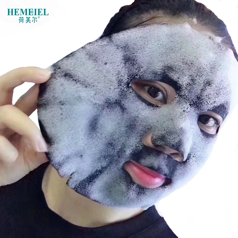 Пузырчатая маска для лица с бамбуковым углем детоксикации увлажняющая ухода за