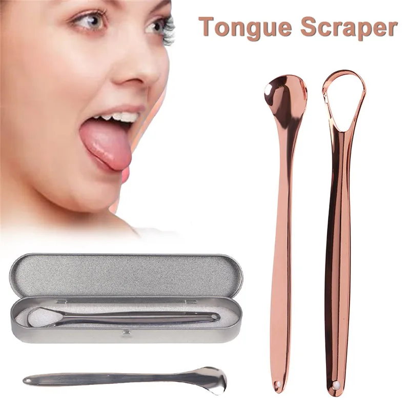 2 шт./компл. полезный скребок для языка из нержавеющей стали очиститель рта новая