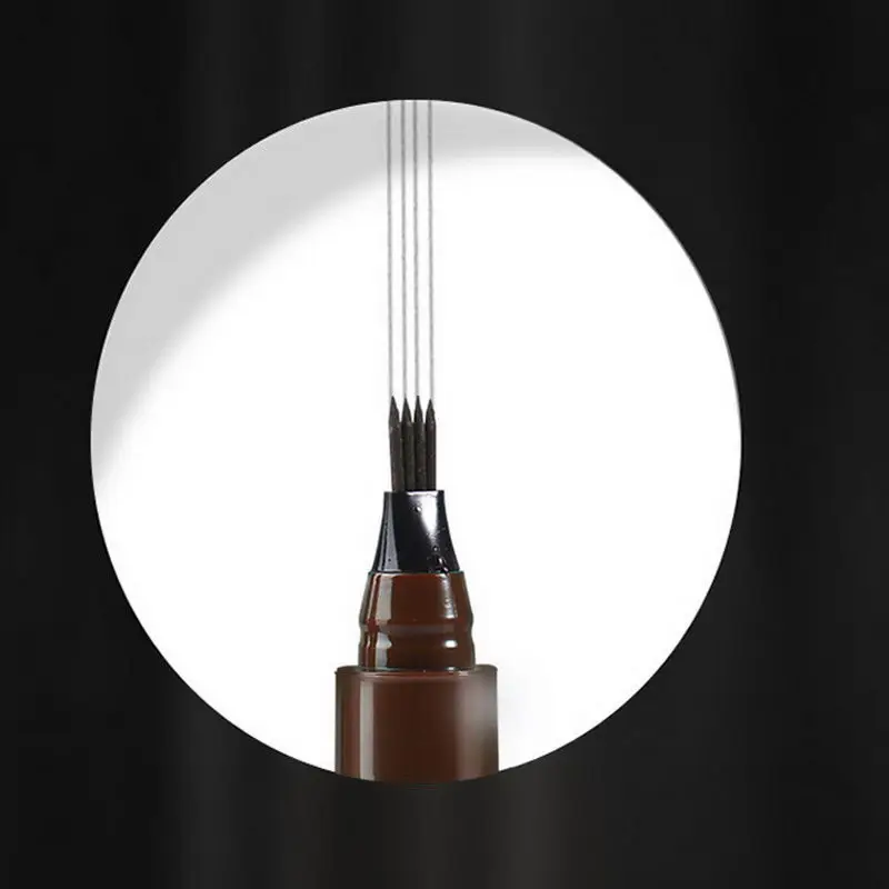 Жидкий наконечник вилки для бровей блестящий водонепроницаемый долговечный