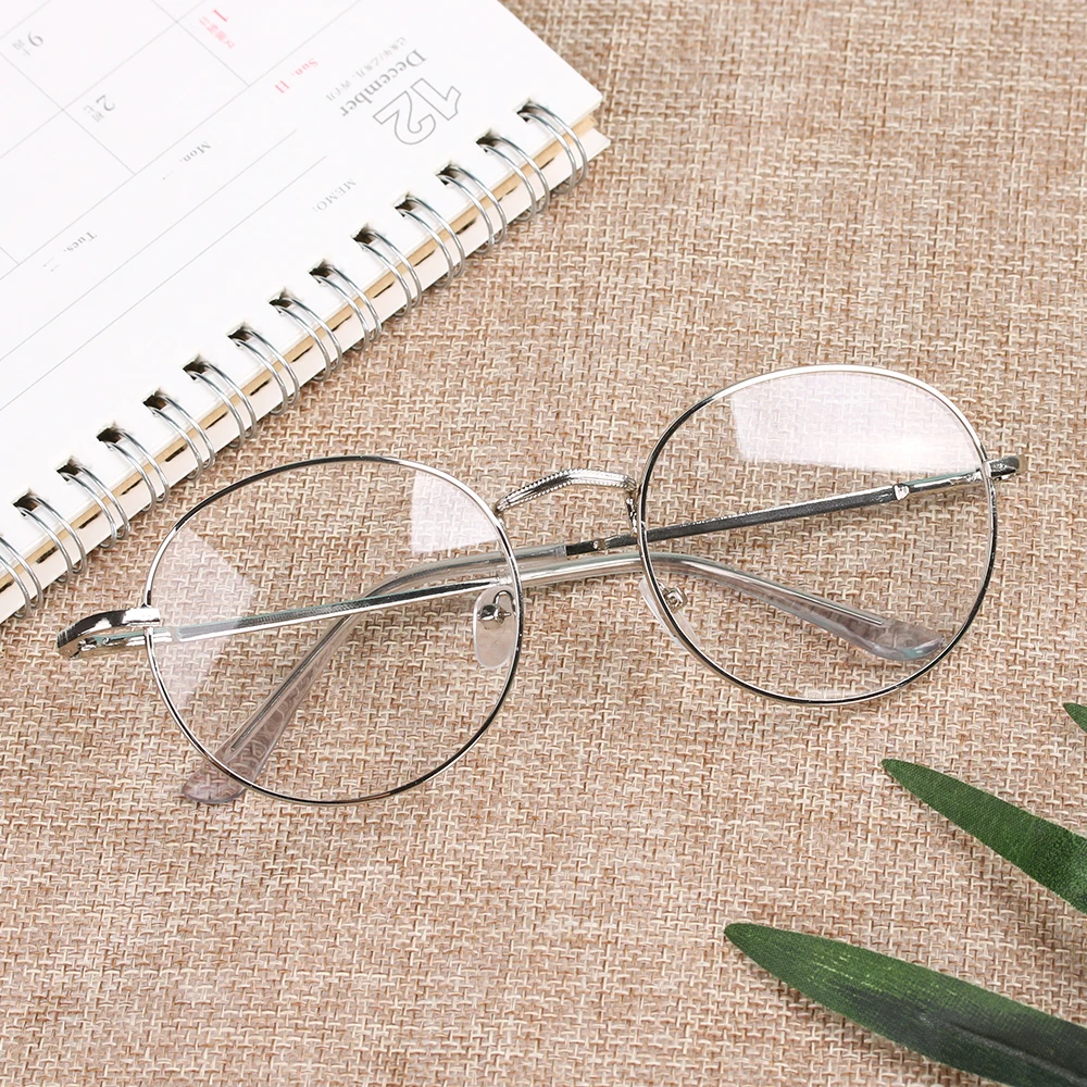Metal Reading Glasses Frame Clear Lens Men Women Classical Presbyopic Glasses Optical Spectacle Eyewear Vision Care