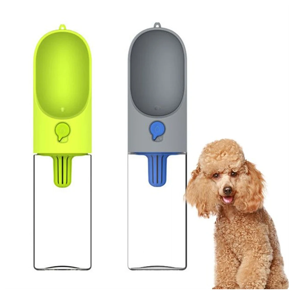 

Dog Filtration Water Bottle Portable Pets Water Dispenser Leak-Proof Indoor Outdoor Car-Ride Travel Use Drink Cup For Pet Green