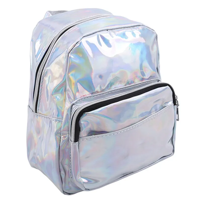 

2020 New Korean Women Laser Backpack Casual Female Large-capacity Backpack Fashion Ladies Shoulder Slung Student School Bag