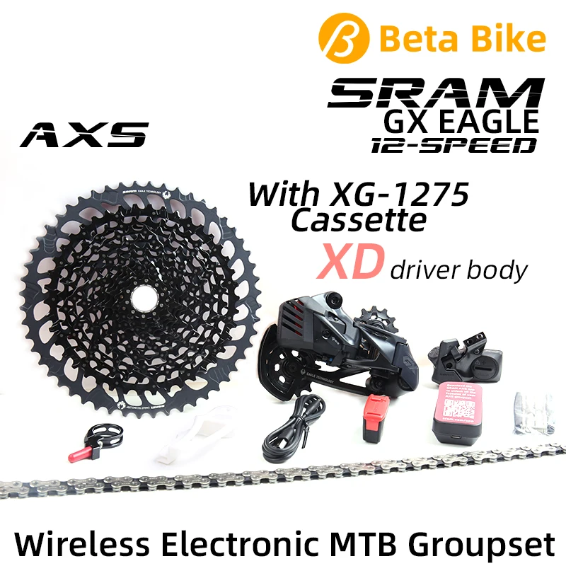 

SRAM GX EAGLE AXS 12S 12 Speed Derailleur Shifter Electronic Wireless Parts Cassette XG 1275 XD Hub Chain MTB Bike Groupset