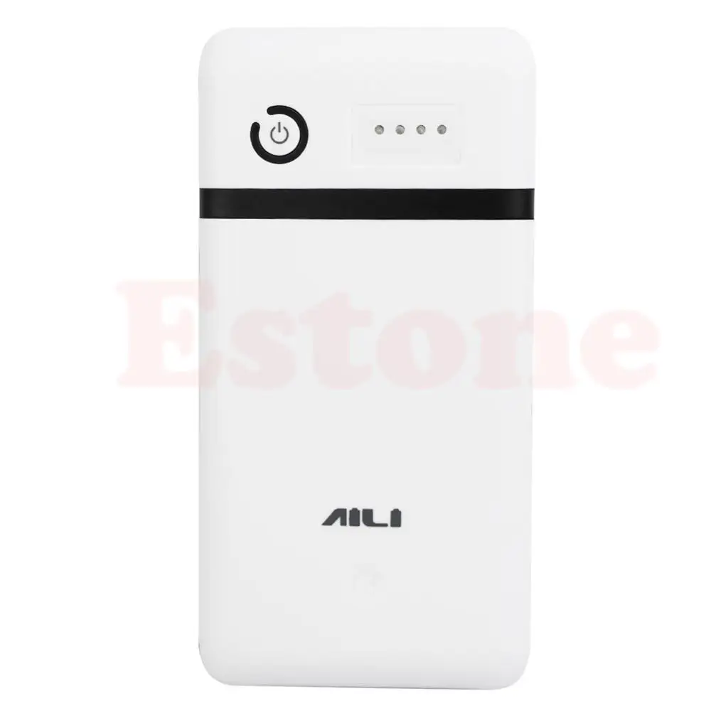 Мобильный Внешний аккумулятор USB 3,6 V 5V 6V 9V 12V 6x18650 зарядное устройство адаптер - Цвет: Белый