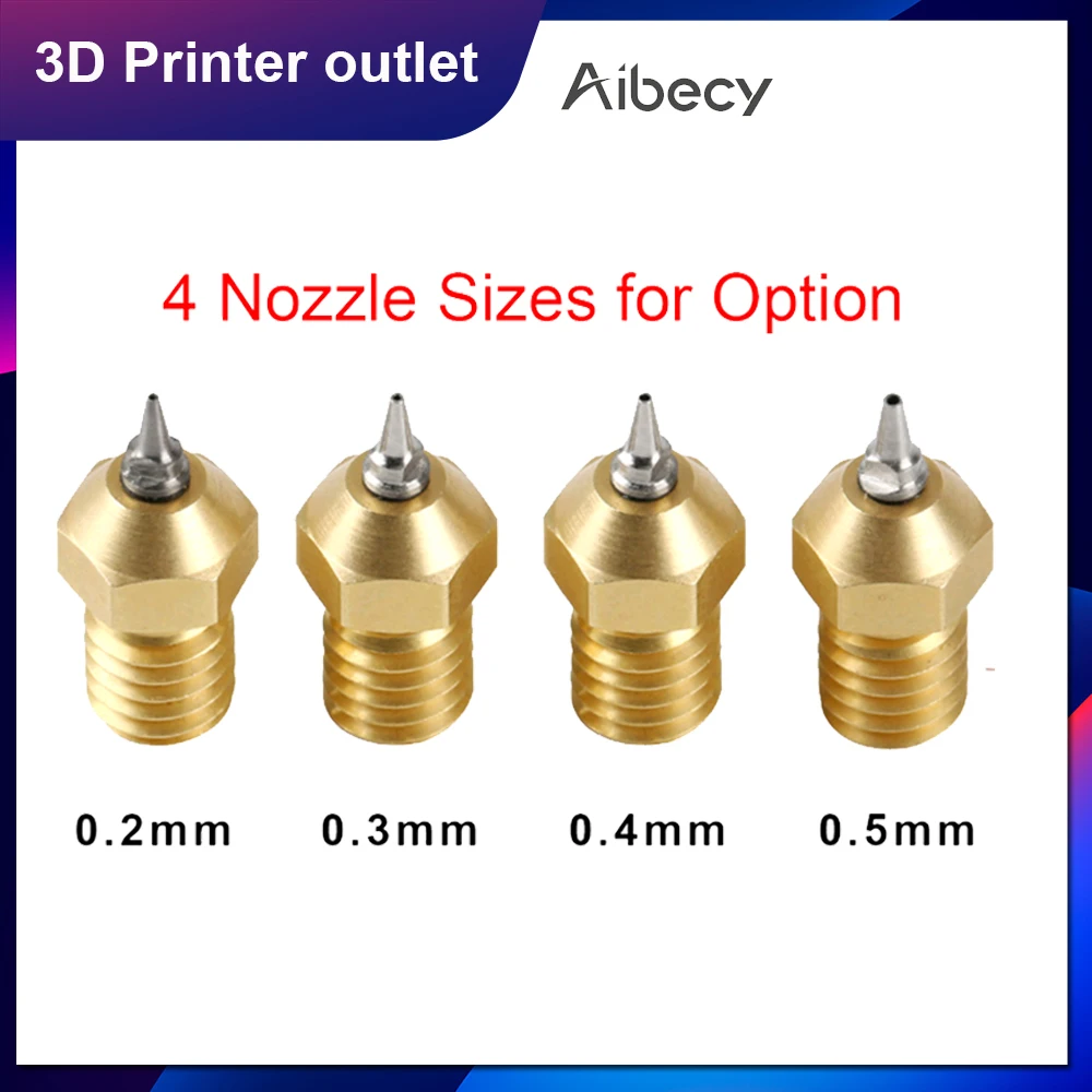 Детали для 3d принтера M6 латунный адаптер с резьбой наконечник 0 4 мм 5 печатающая