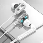 Проводные наушники для смартфона Huawei Honor с микрофоном 3,5 мм, проводная Спортивная стереогарнитура 6D