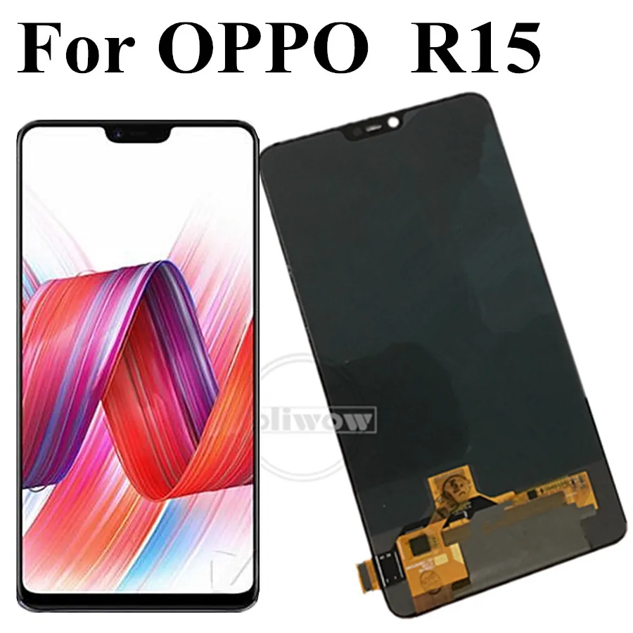ЖК-дисплей для OPPO R15, Полный ЖК-дисплей, дигитайзер, сборка, замена для OPPO R15, ЖК-дисплей