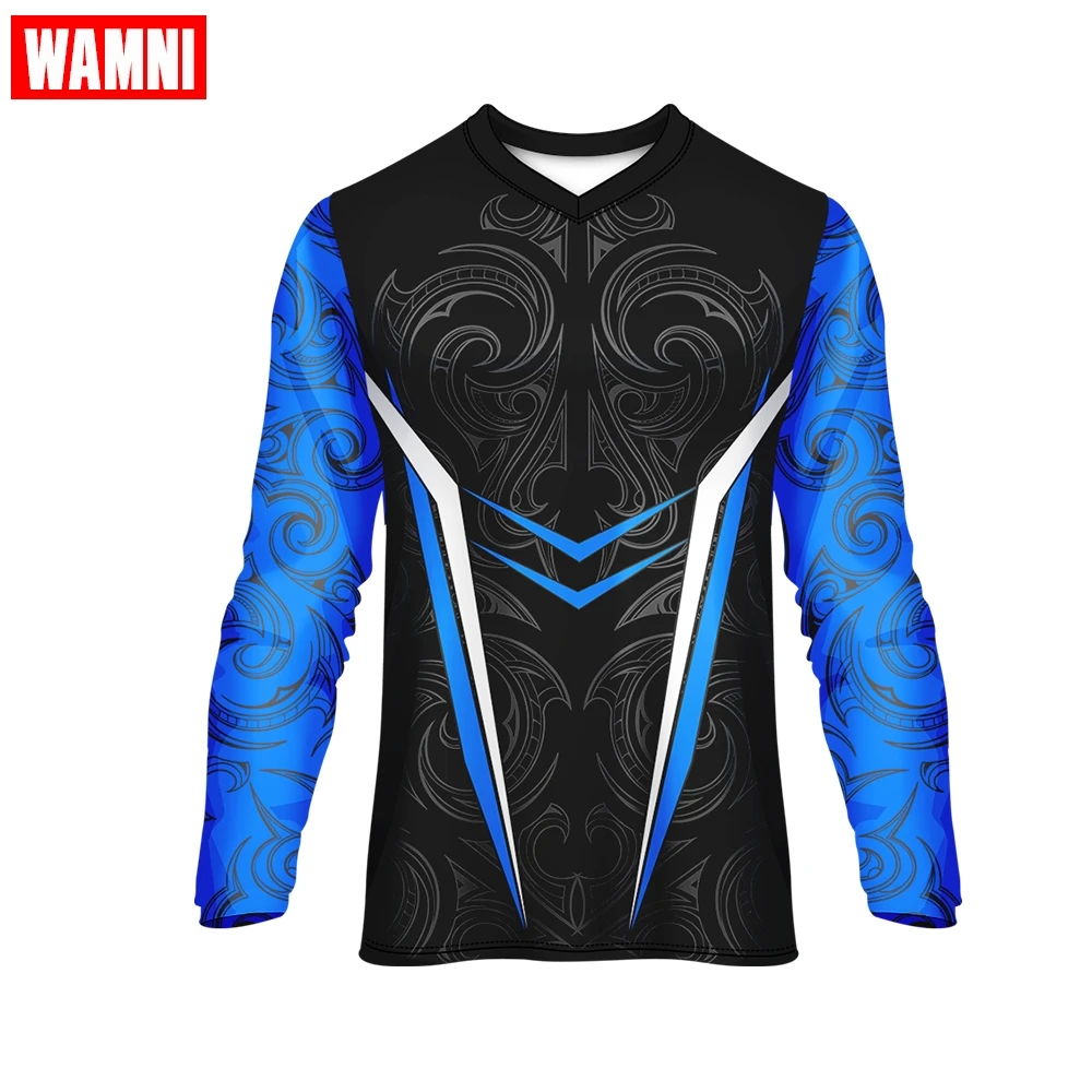 Спортивная тонкая футболка WAMNI с V-образным вырезом и длинным рукавом реглан