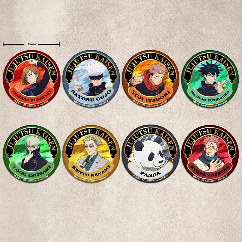 

Hot Anime Jujutsu Kaisen Badges Anime Cosplay Satoru Gojo Sukuna Yuji Itadori Megumi Fushiguro Costumes Accessories Pins Gifts