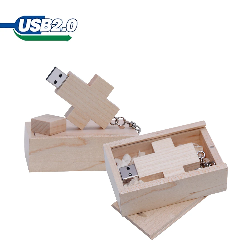 

wooden + box Customize logo usb 8gb 16GB 32gb 64gb USB Flash Drive U Disk usb 128GB Memory Stick Pen Drive U Stick Usb 2.0 Gift