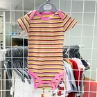 Боди с коротким рукавом для новорожденных, хлопковая одежда с принтом для малышей, 1 предмет, 0-12 месяцев