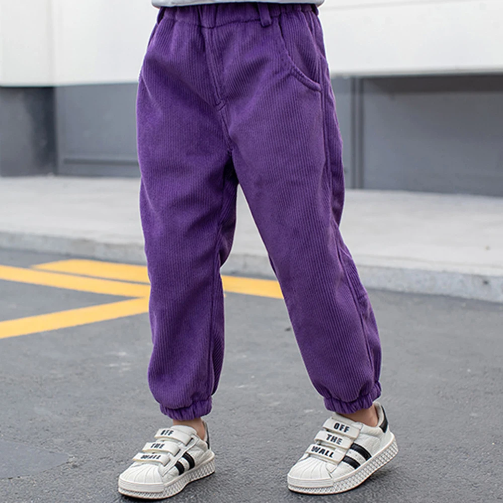 

Женские детские брюки, вельветовые Теплые брюки, детские утепленные повседневные Бархатные брюки, новинка 2020 года, осень и зима