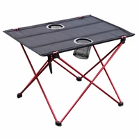 foldable outdoor camping turist table aluminum alloy camping tent picnic folding tables with hanging bag travel furniture