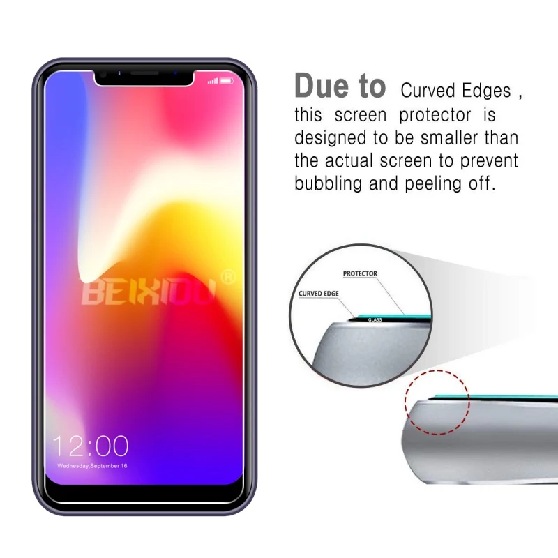 2 шт Полное закаленное стекло для LEAGOO M11 защита экрана 2.5D 9h на защитная пленка |