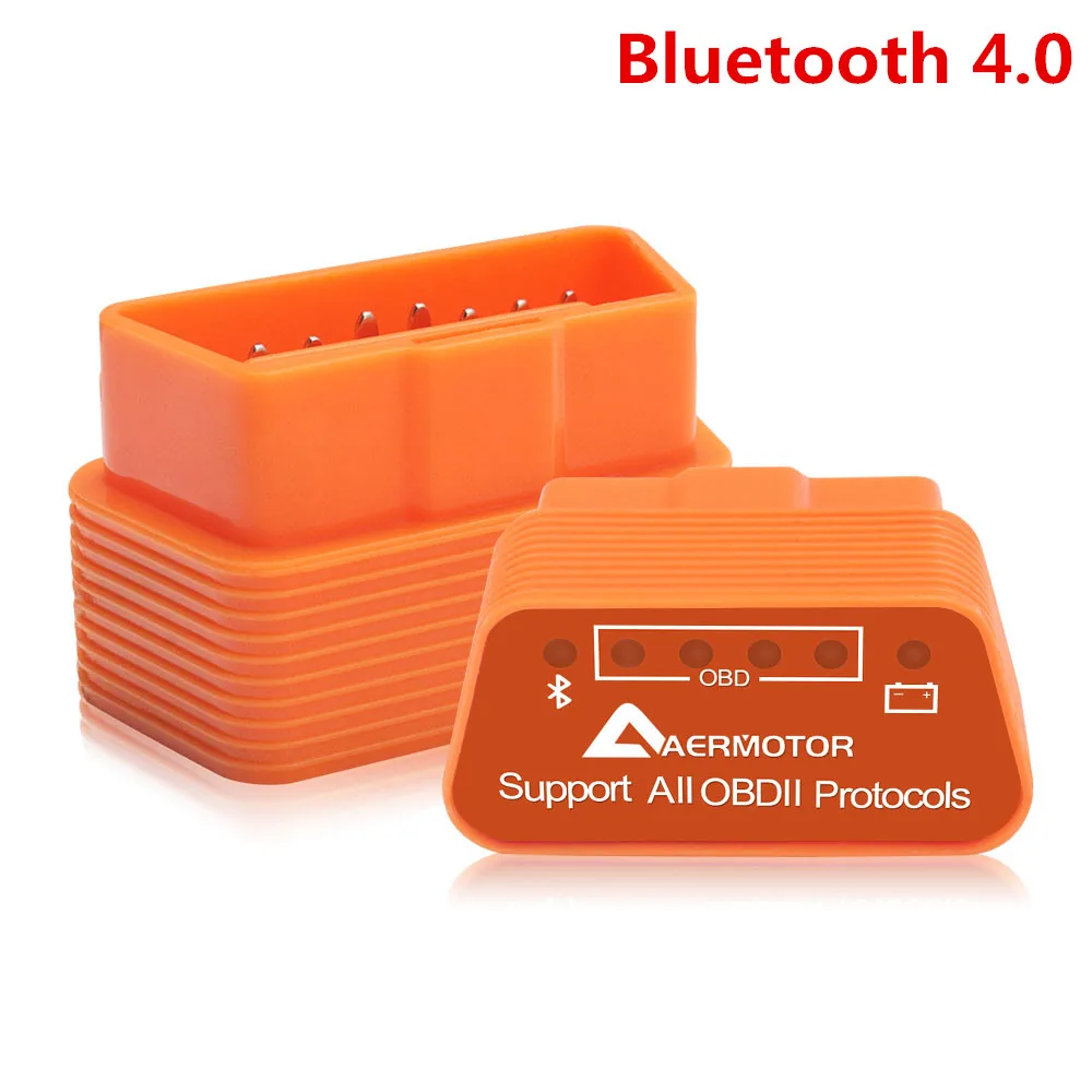 ELM327 BT4.0 ELM 327 Bluetooth V1.5 PIC18F25K80 OBD2 elm327 сканер автомобильный диагностический инструмент elm327 Поддержка OBD OBD2 протокол J1850 для Android - Цвет: ELM327 BT4.0