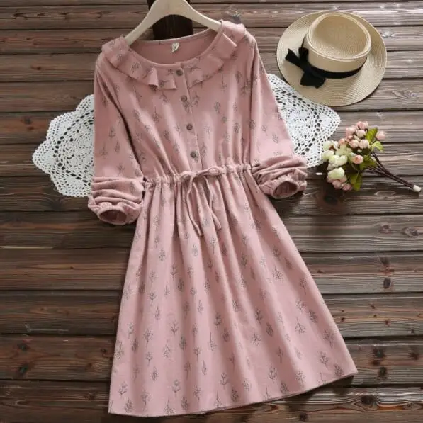 Шикарное вельветовое Женское Платье милое Vestidos Verano 2020 с длинным рукавом женское
