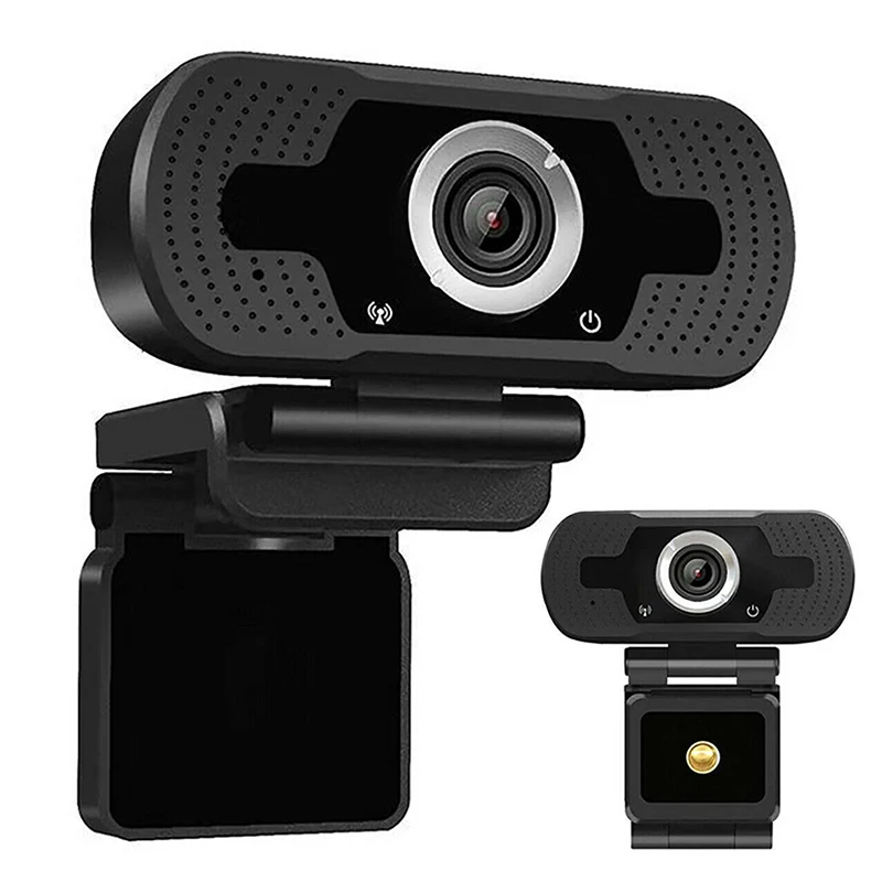

1080P HD Webcam Desktop Laptop PC Built-in Clip Microphone Camera Video Calling Home Office ND998