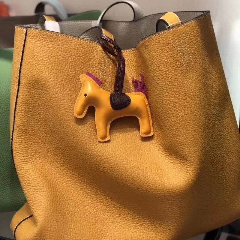 

Genuine Leather Women Totes Shopping Bag Big Capacity Double Sided Casual Tote Soft Cowhide Single Shoulder Bags Ladies Handbag