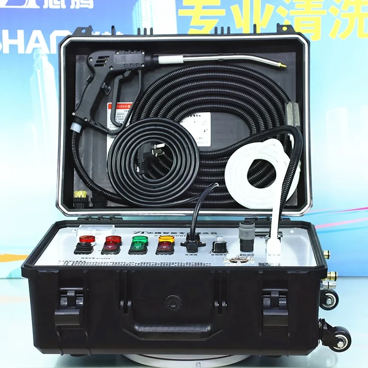 

High Pressure Auto Mobile Leather Seat Turning Wheel Air Conditioner Automatic Suppliers Steam Car Wash Machine for Car Engine