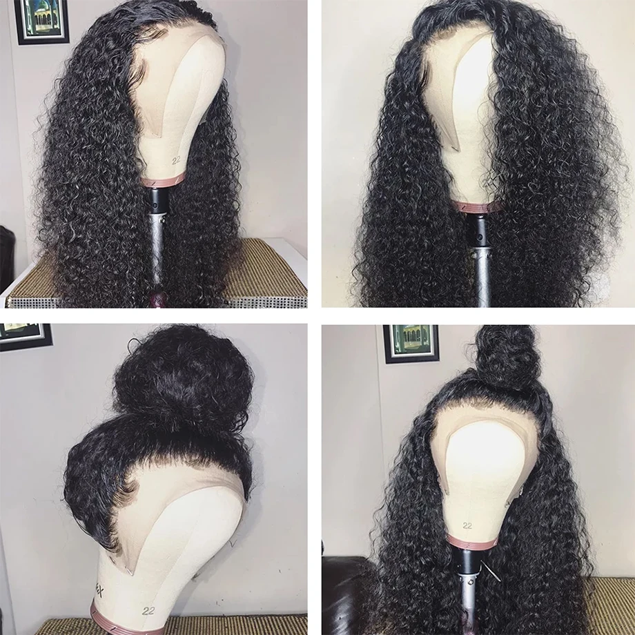 Парики из натуральных волос на 360 градусов волнистые для черных женщин|Парик