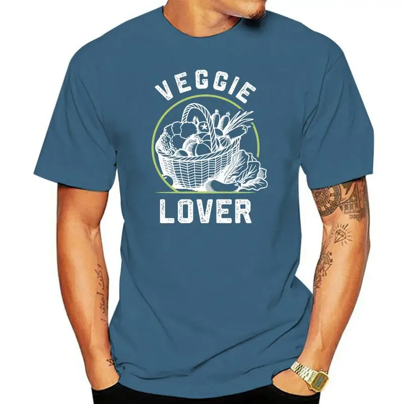 

Veggie Lover New Men'S Shirt Vegetable Baskets Foodie Elegant Short Sleeves Tees High Quality Tee Shirt
