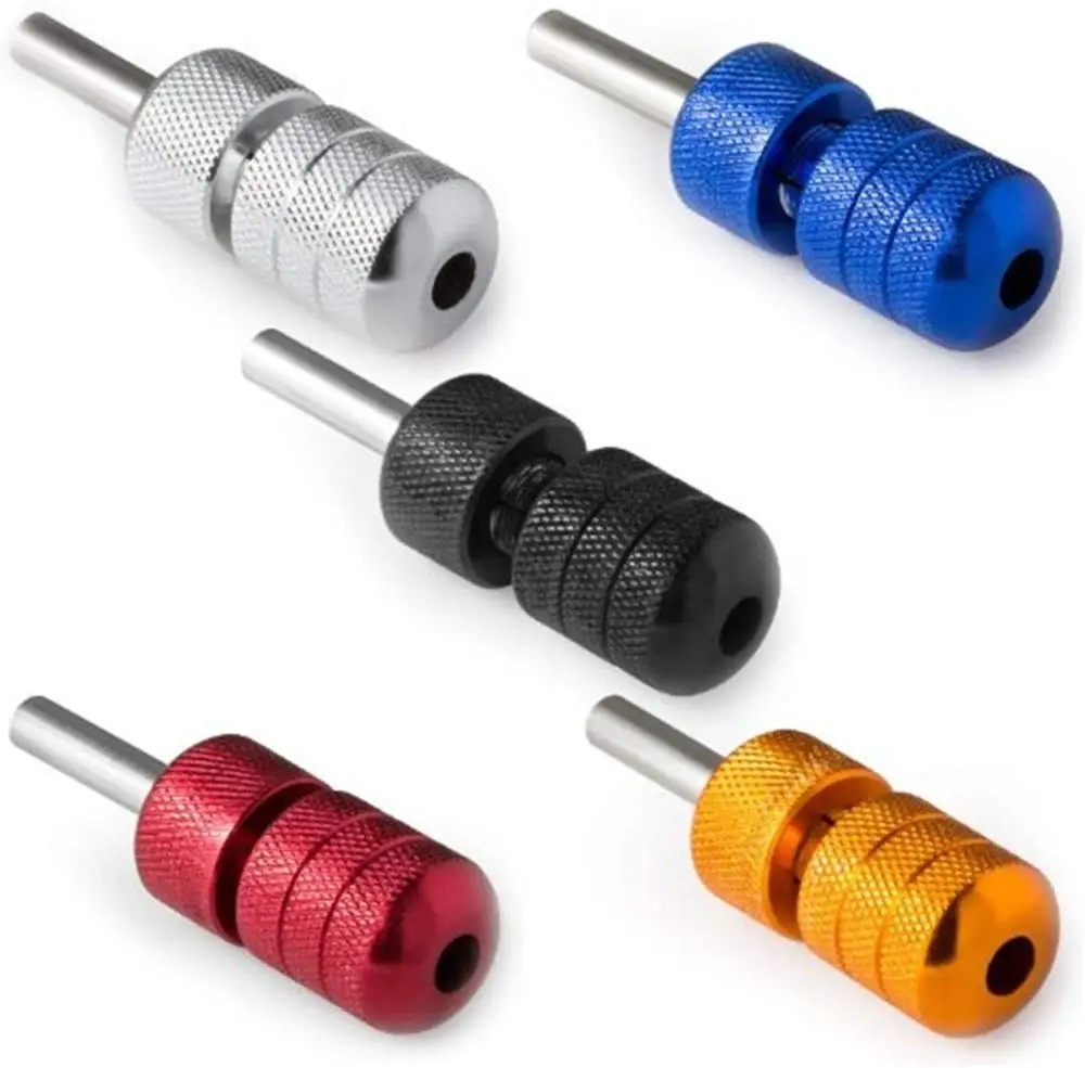 

25mm Silver Auto-Lock Aluminum Alloy Tattoo Machine Grips Supply