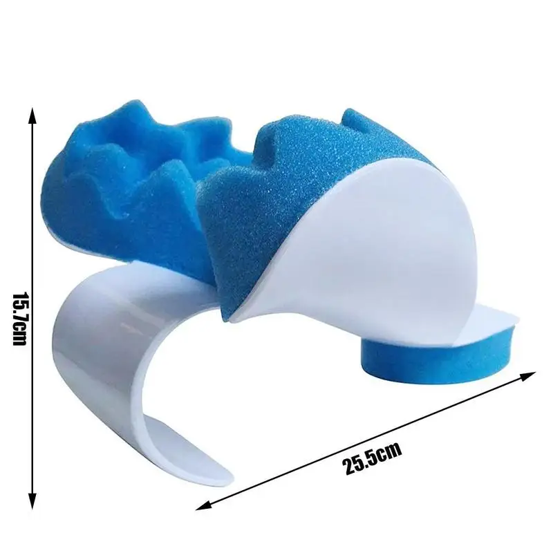 

Massage pillow support cervical pillow pain device for cervical relax align travel rest relief spine neck traction