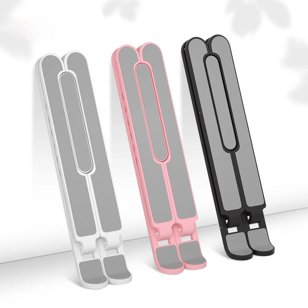 

Portable Laptop Stand Foldable Support Base Notebook Stand For Macbook Pro Lapdesk PC Computer Laptop Holder Cooling Pad Riser