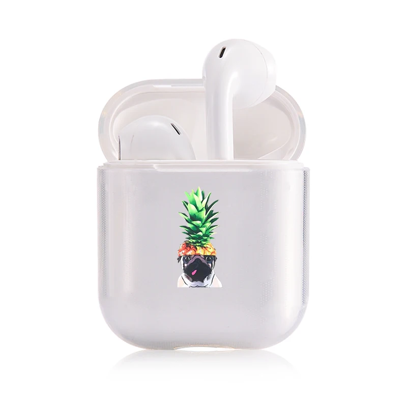 I200547 Мягкий милый чехол для наушников apple airpods, роскошные летние фрукты, ананас Airpods чехол в Bluetooth наушники аксессуары - Цвет: I200547