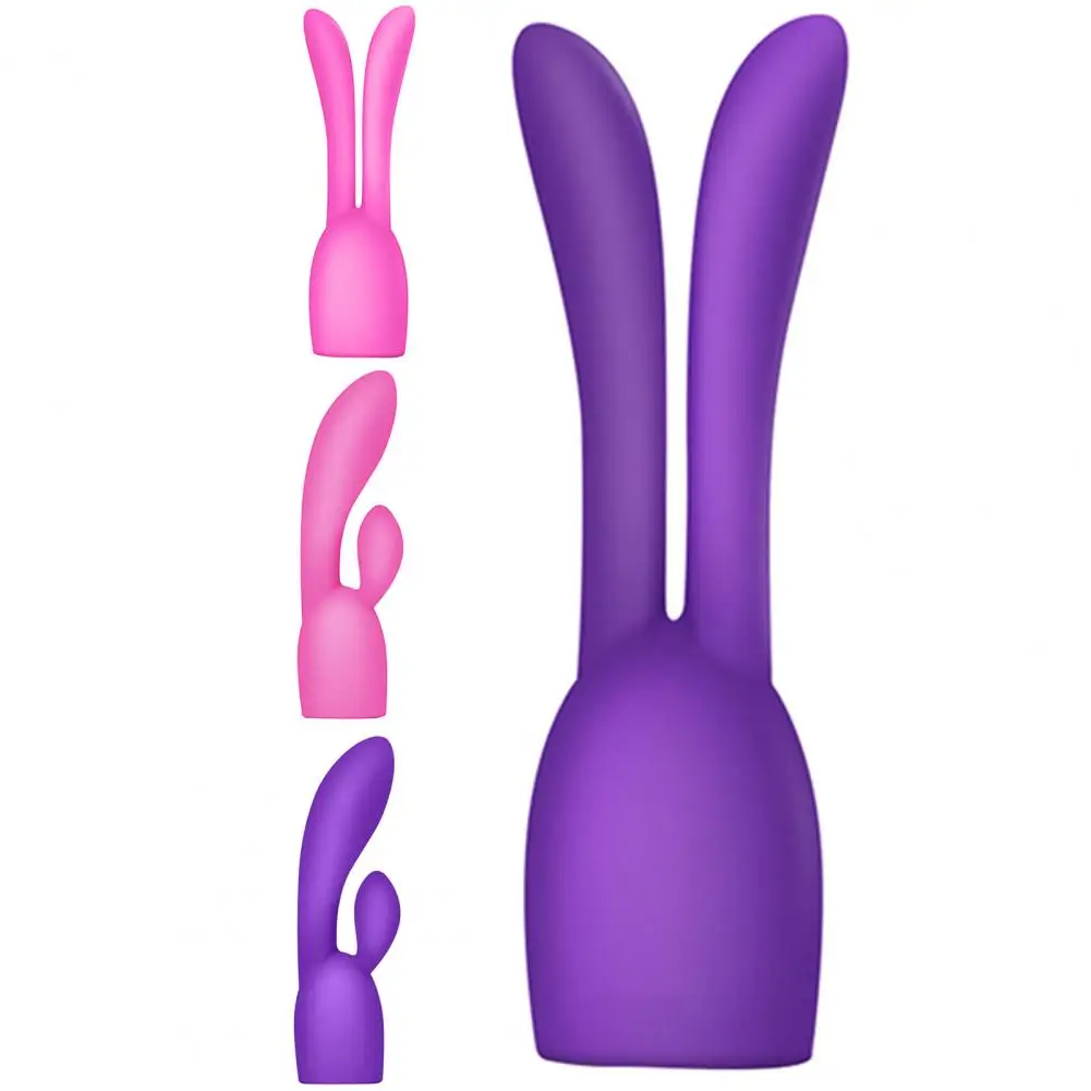 Соло Вибратор Рукава массажер крышка заячьи ушки дизайн силиконовый G-Spot