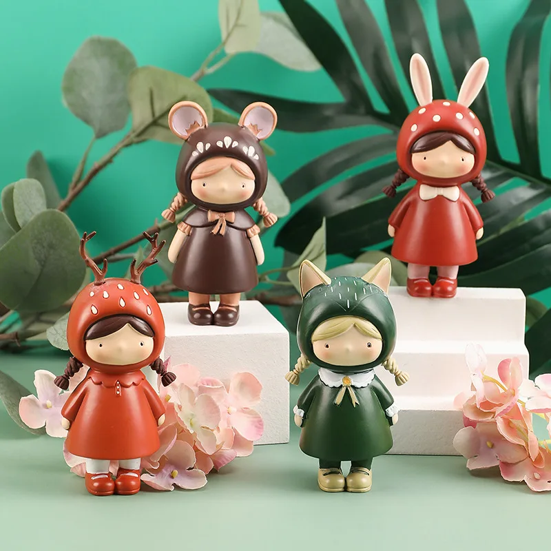 

Mushroom Girl Blind Box Cute Little Girl Collection Model Home Desk Decoration Doll Ornaments Children's Birthday Gifts