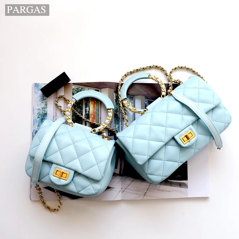 Сумки через плечо с цепочкой для женщин сумка из натуральной кожи мессенджер