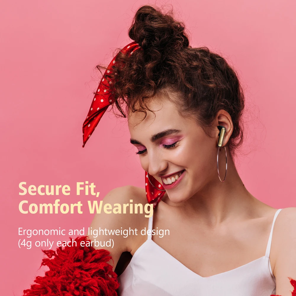

DOSS Retrobuds TWS Wireless Earphone Bluetooth 5.0 Earbuds with Microphone Headphone Ear Buds 400mAh Charging Case Headset