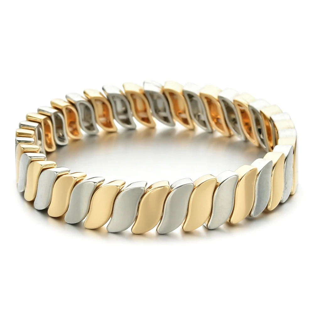 

Boho Gold Silver Color Bracelet For Women New Enamel Tila Beads Bracelets Bohemian Multicolor Bohemian Beach Friendship Jewelry