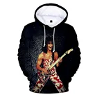 Толстовка с длинным рукавом для мужчин и женщин, 3D худи Эдди ван Халена рок-группы, мультяшный элемент в стиле Харадзюку, повседневные пуловеры