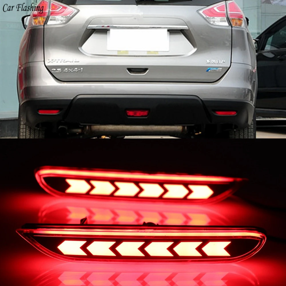 1 пара светодиодный бампер стоп светильник задний для Nissan Xtrail Teana Altima Qashqai Infiniti Q30