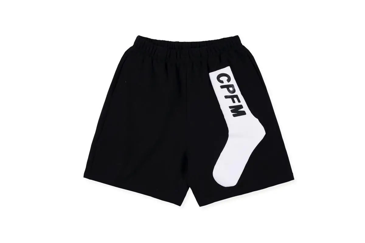 

19SS KANYE KIDS SEE CPFM Shorts Men Women 1:1 High Quality Hip-Hop Drawstring Summer Style Streetwear Shorts Casual Beach Shorts